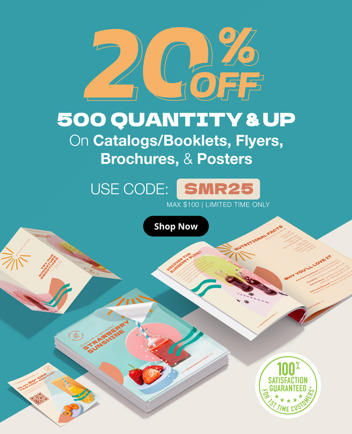 20% Off 500 Qty and Up On Select Products