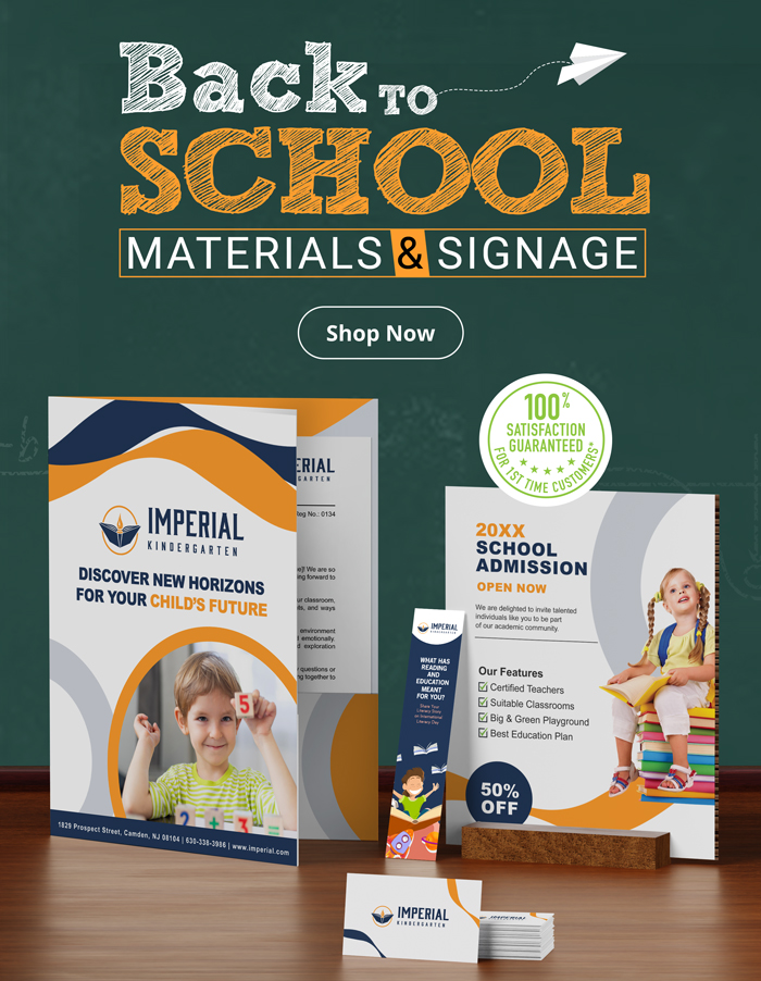 Back To School Materials & Signage