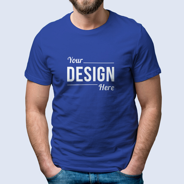 Blue Crewneck T-Shirts