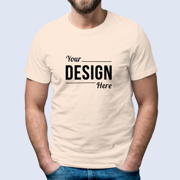 Cream/Natural Crewneck T-Shirts